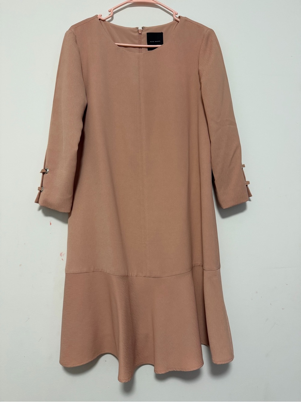 Alex Marie Dresses Alex Marie Marian Flounced Shift Mini Dress 3/4 sleeve